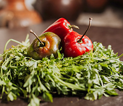 Typical Peruvian ingredients, such as rocoto and celery